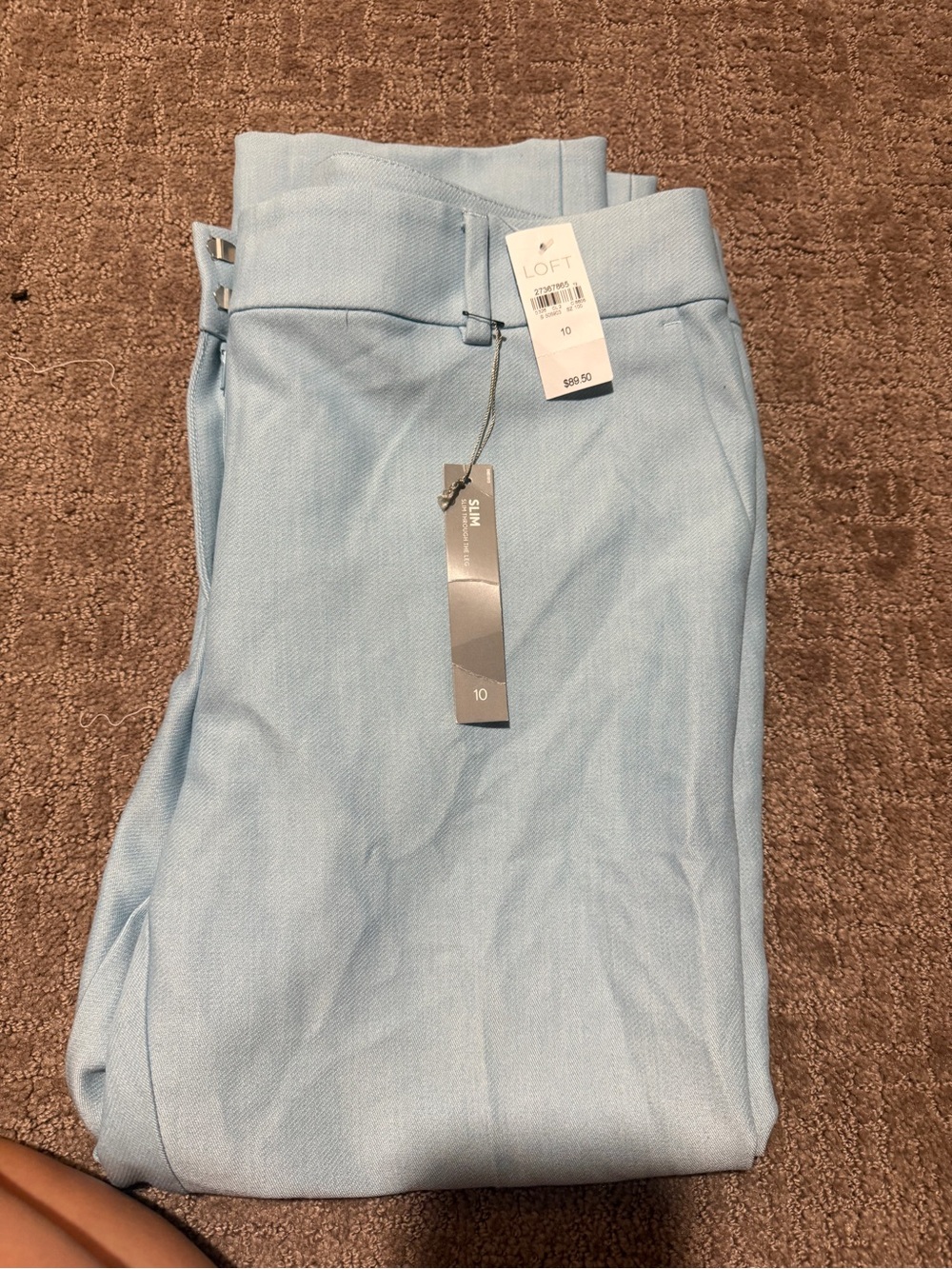 LOFT Slim Dress Pants – Light Blue | Size 10 | NWT
